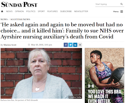 Sunday Post - Frontline worker catches Covid at work