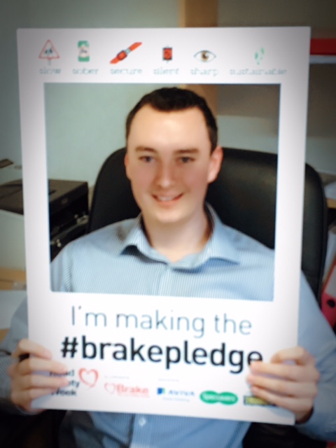 Alan Calderwood supporting road safety week 