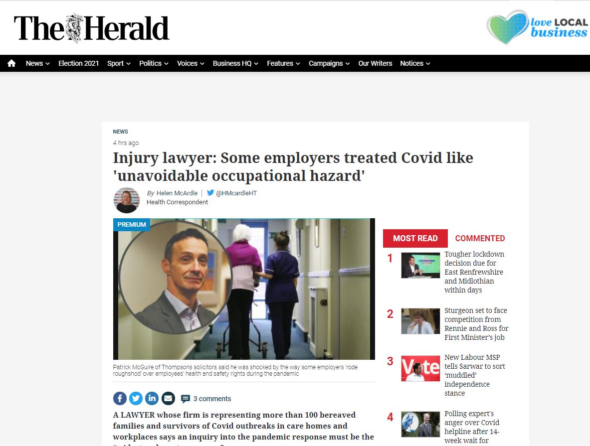 The Herald 18th May 2021