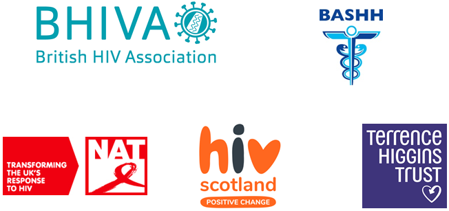 Logos supporting people with HIV