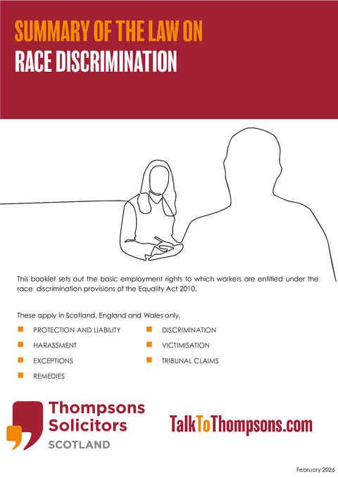Summary of the law on race discrimination