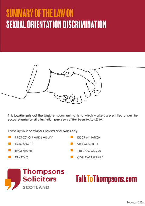 Summary of the law on sexual orientation discrimination