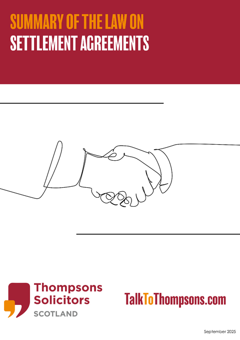 Summary of the law on settlement agreements