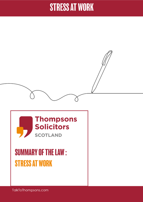Summary of the law: Stress at work
