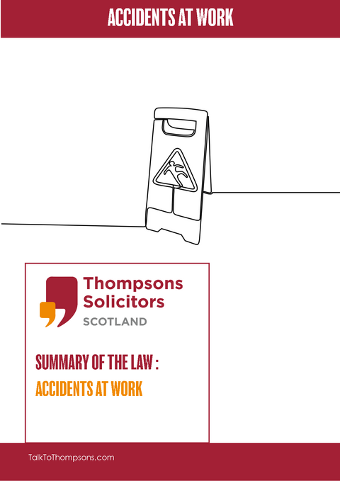 Summary of the law: Accidents at work