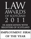 Thompsons Law Awards of Scotland 2011 - Employment Firm of The Year