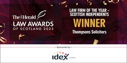 LAW FIRM OF THE YEAR AT THE LAW AWARDS at Herald Law Awards of Scotland